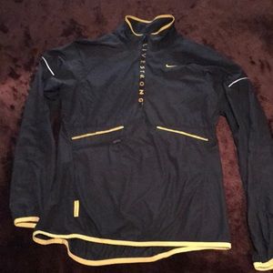 Livestrong Nike windbreaker 1/4 zips sz small